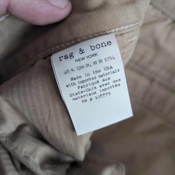 RAG & BONE - Beige cotton pants - Sz 38 - Picture 7 of 9